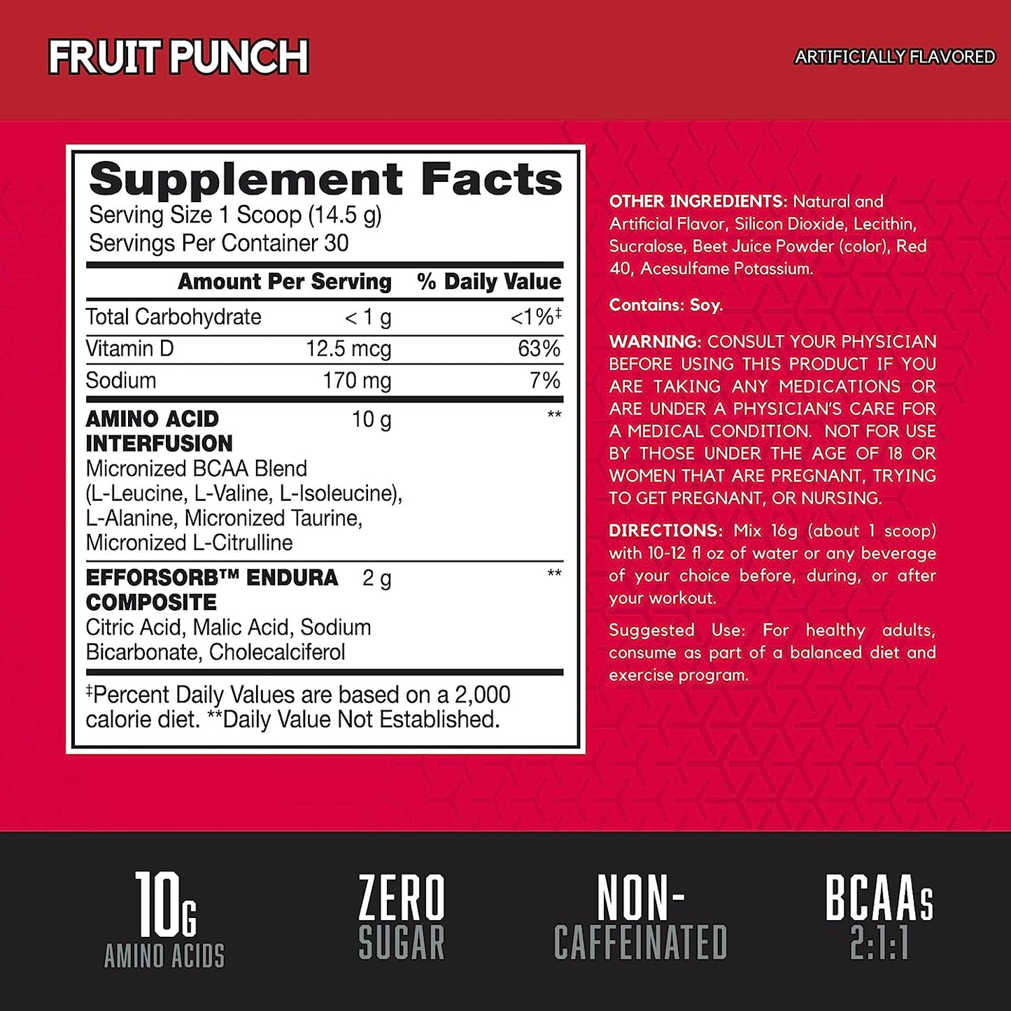 BSN Amino X Muscle Recovery & Endurance Powder with BCAAs