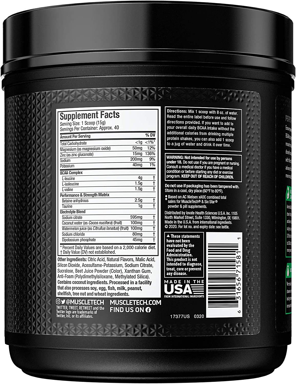 MuscleTech Amino Build