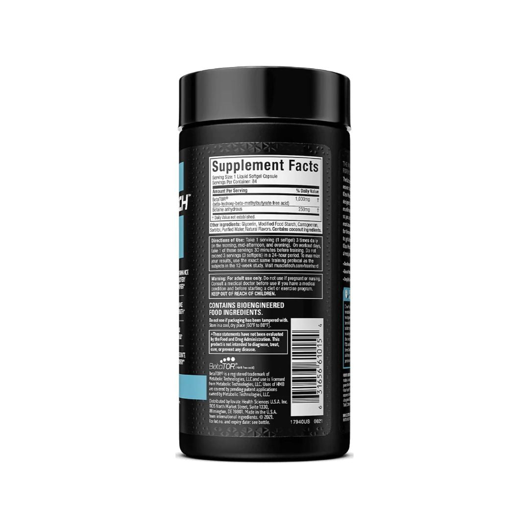 Muscletech HMB Supplements 1000mg, Clear Muscle