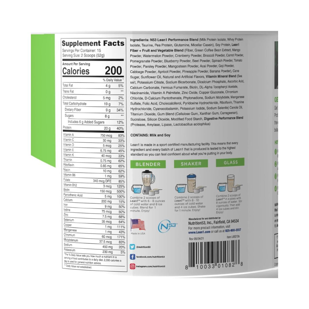 Lean1 Meal Replacement