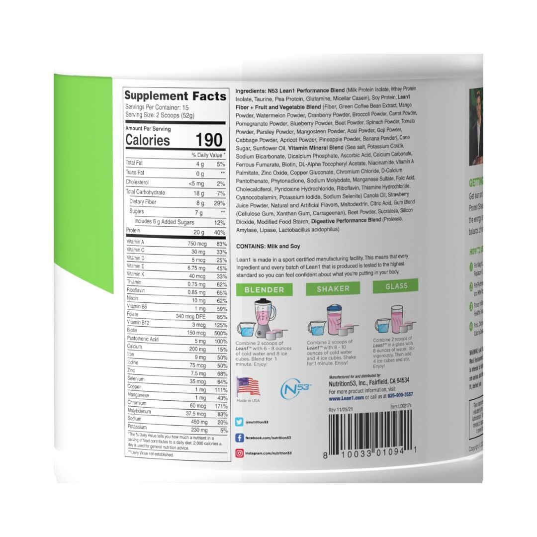 Lean1 Meal Replacement