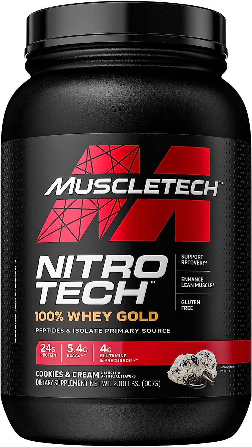 MuscleTech Nitro-Tech 100% Whey Gold Protein Powder