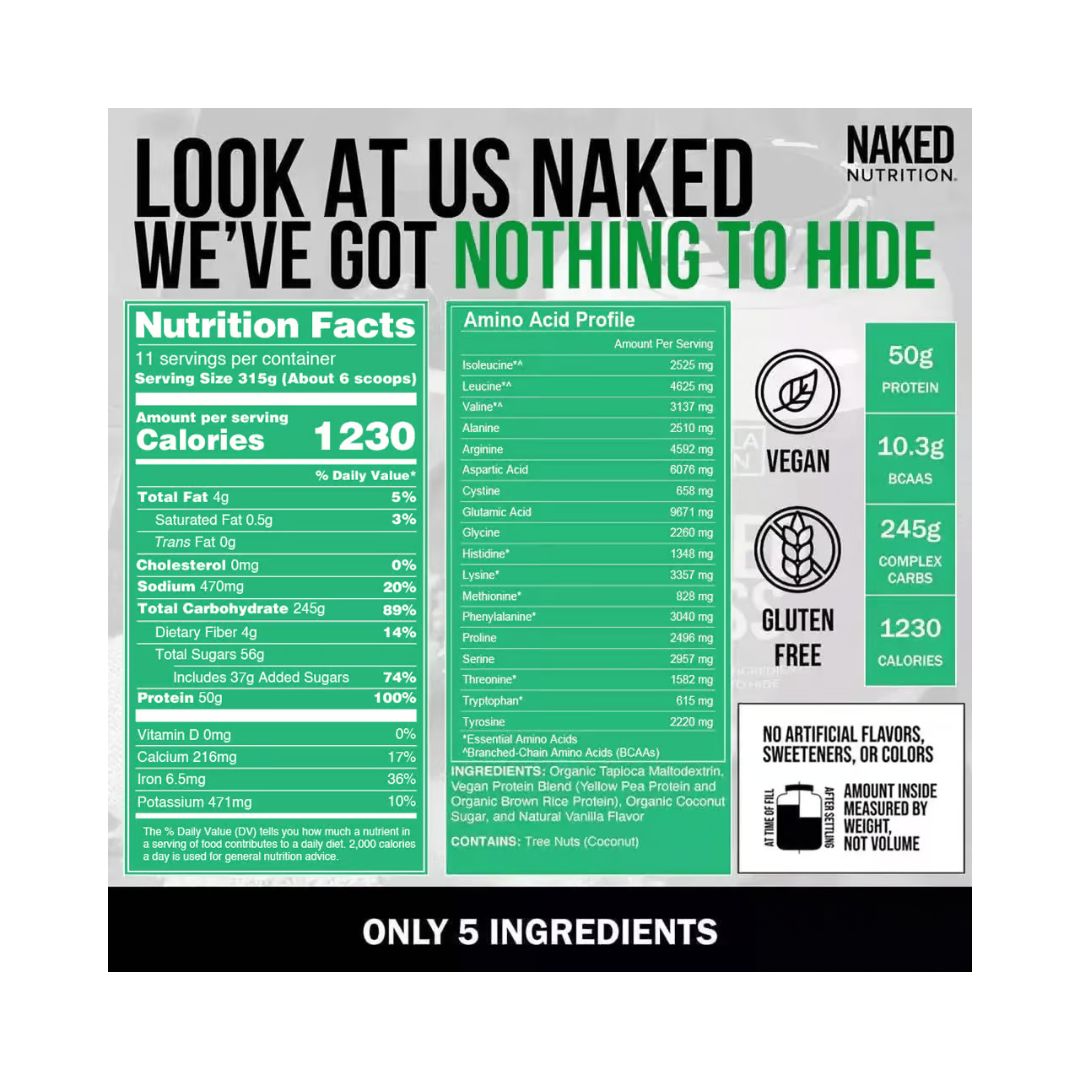 Naked Nutrition Naked Vegan Mass Gainer Protein