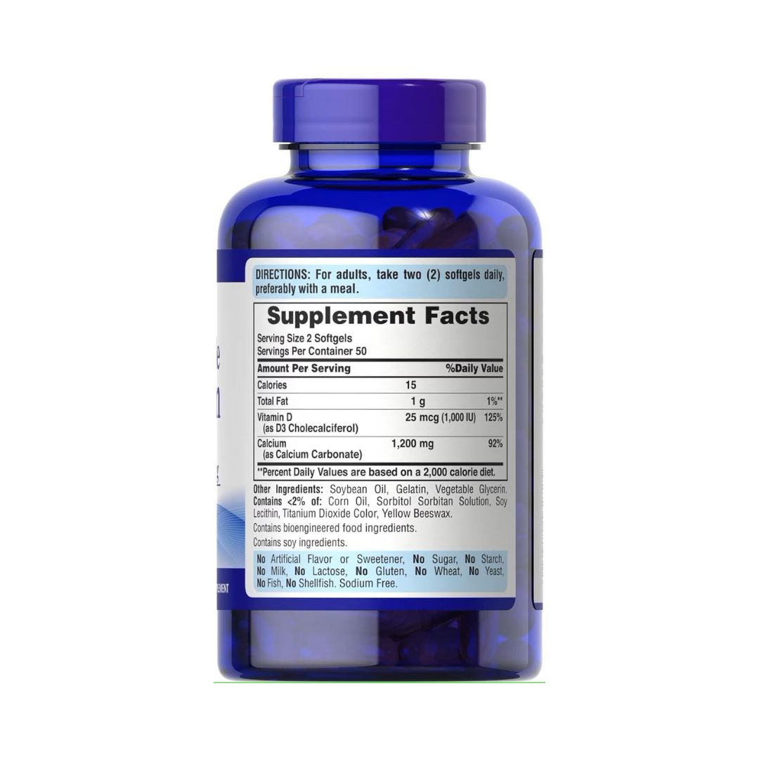Puritan's Pride Absorbable Calcium and Vitamin D3