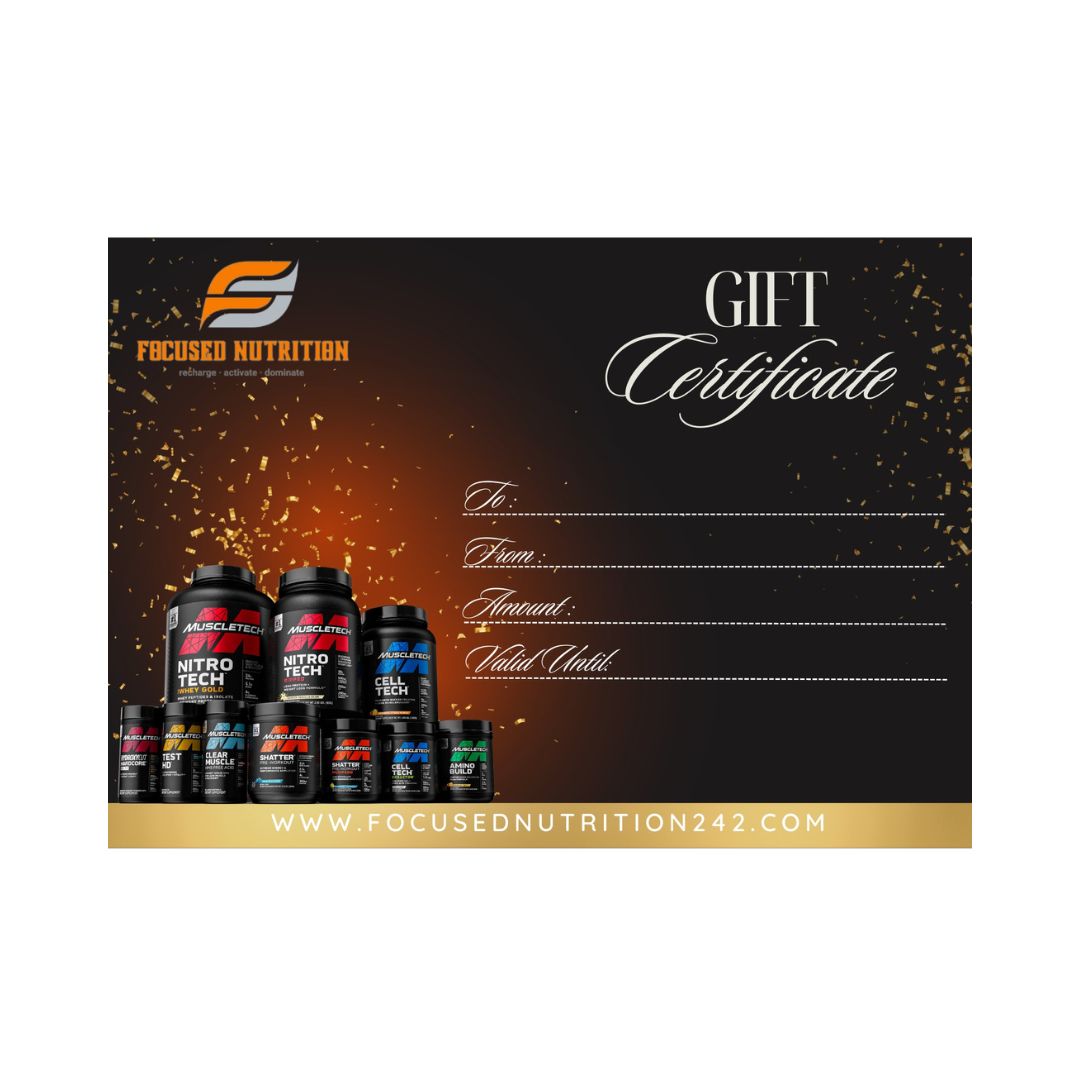 Focused Nutrition Gift Certificate