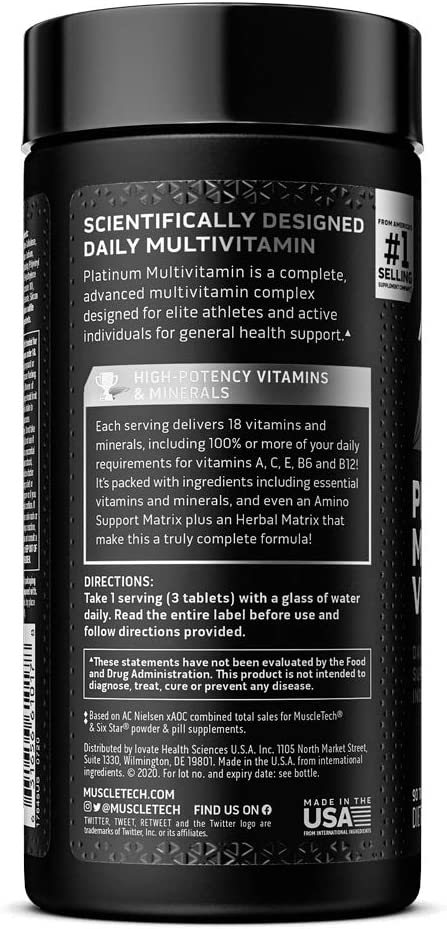 MuscleTech Platinum Multivitamin